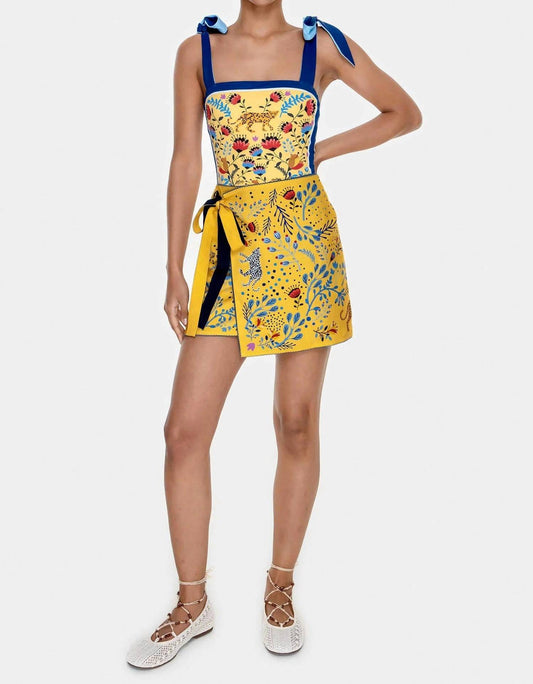 Reversible Tie Mini Skirt