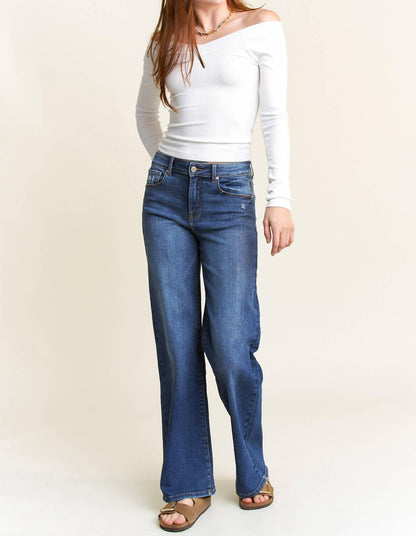 High Rise Wide Leg Jeans