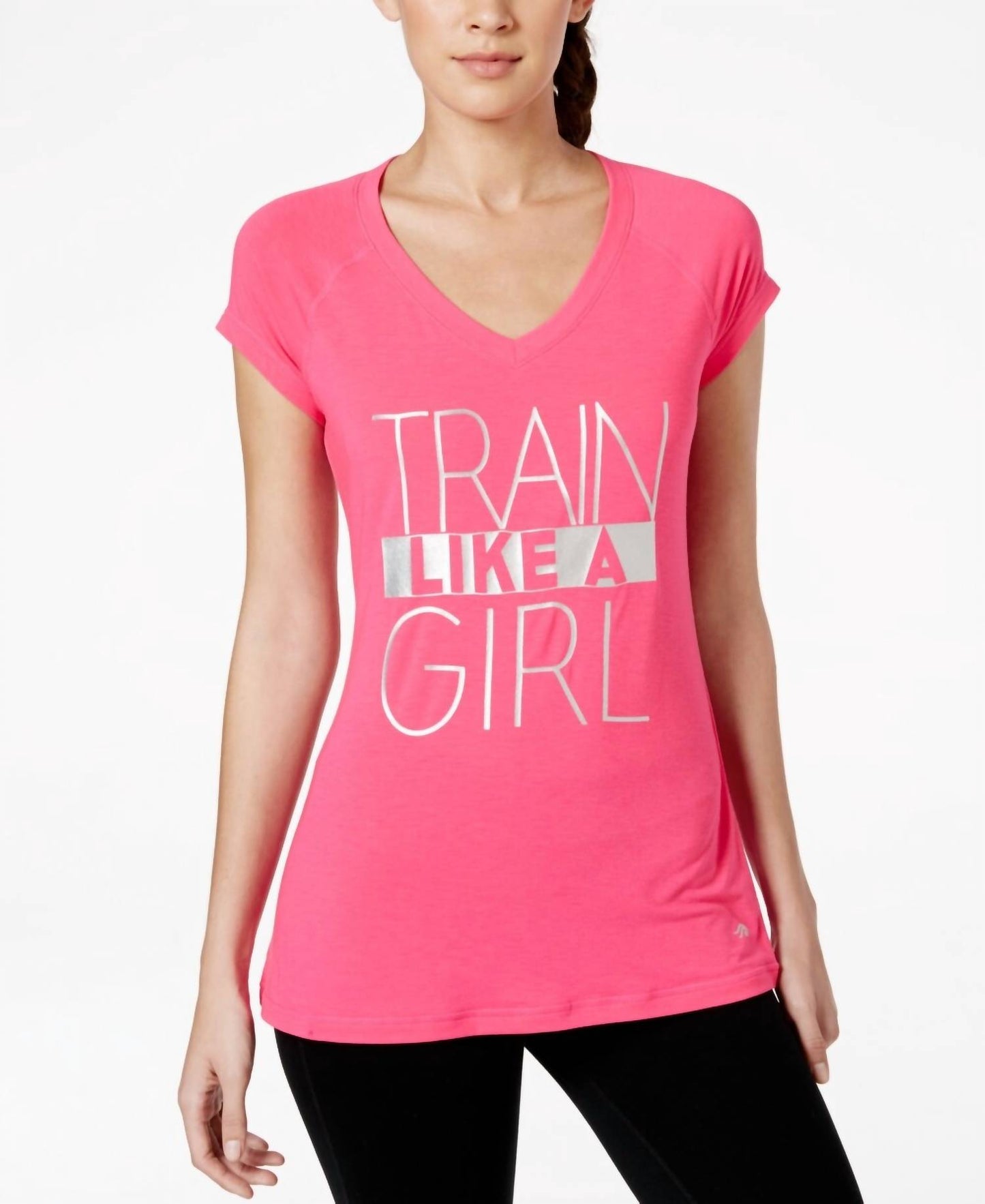 Train Like A Girl Graphic Printed T-shirt