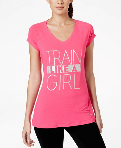 Train Like A Girl Graphic Printed T-shirt