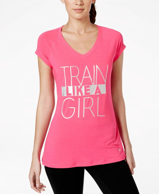 Train Like A Girl Graphic Printed T-shirt