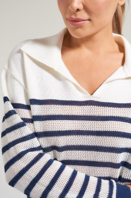 Pointelle Racquests Sweater