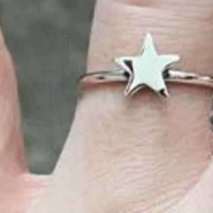 Women's Dainty Sterling Star Ring