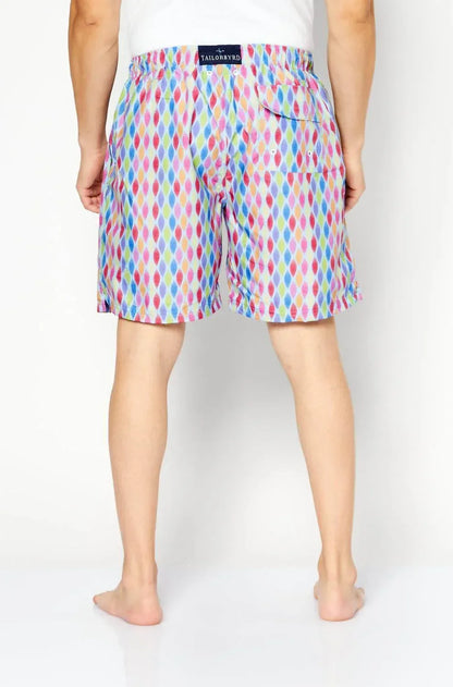 TailorByrd - Abstract Print Swim Trunks - Rack Hunt