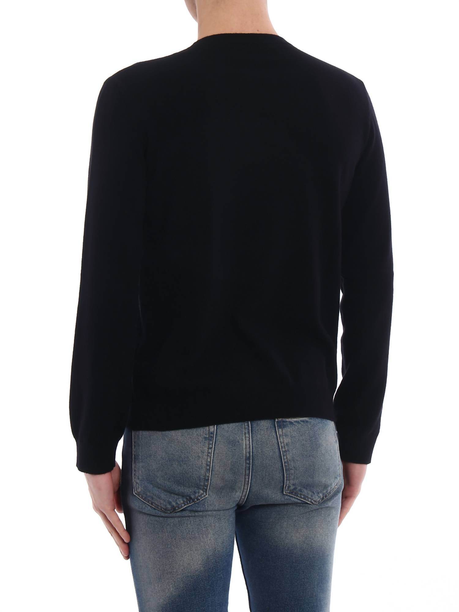 Valentino - Vltn Intarsia Wool Cashmere Sweater - Rack Hunt -