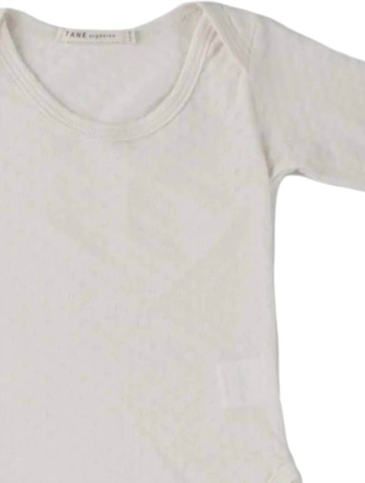 Tane - Baby's Pointelle Onesie With Handcovers - Rack Hunt -