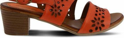 Women's Leather Metal Buckle Sandals