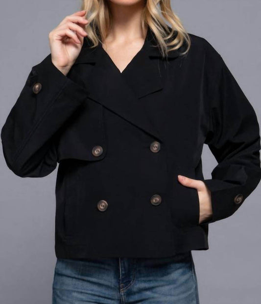 Reine Krief - Double Breasted Short Trench Jacket - Rack Hunt -