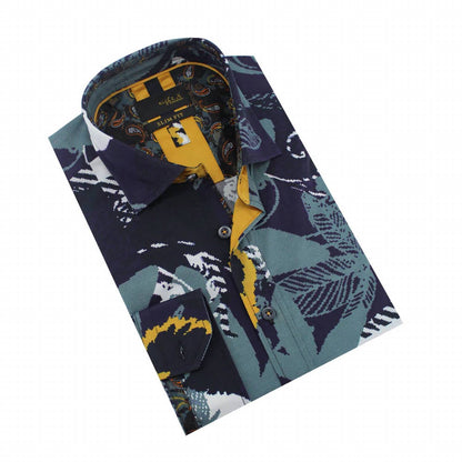 Pixelated Garden Print Shirt