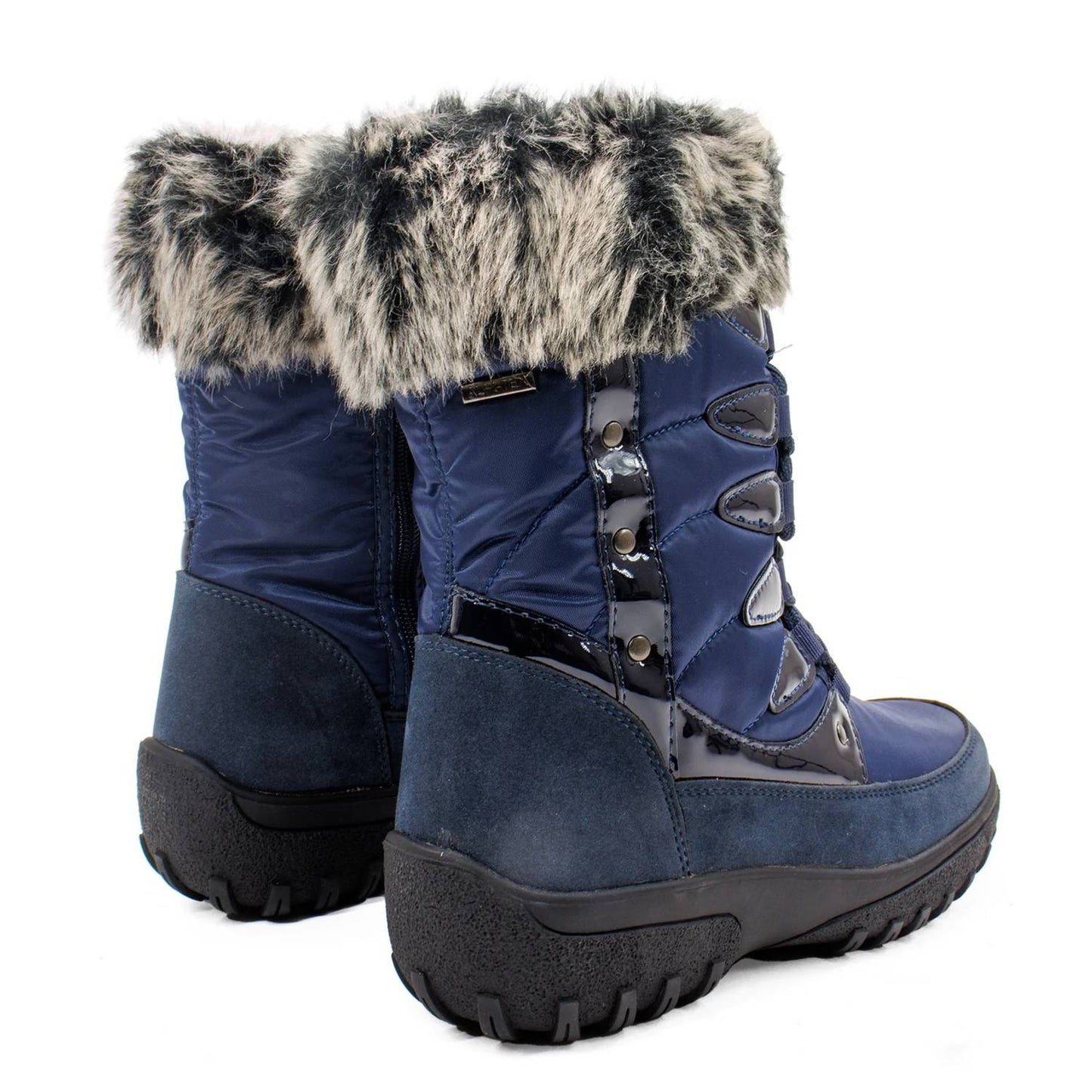 Women's Stormy Lace-up Faux Fur Collar Winter Boot
