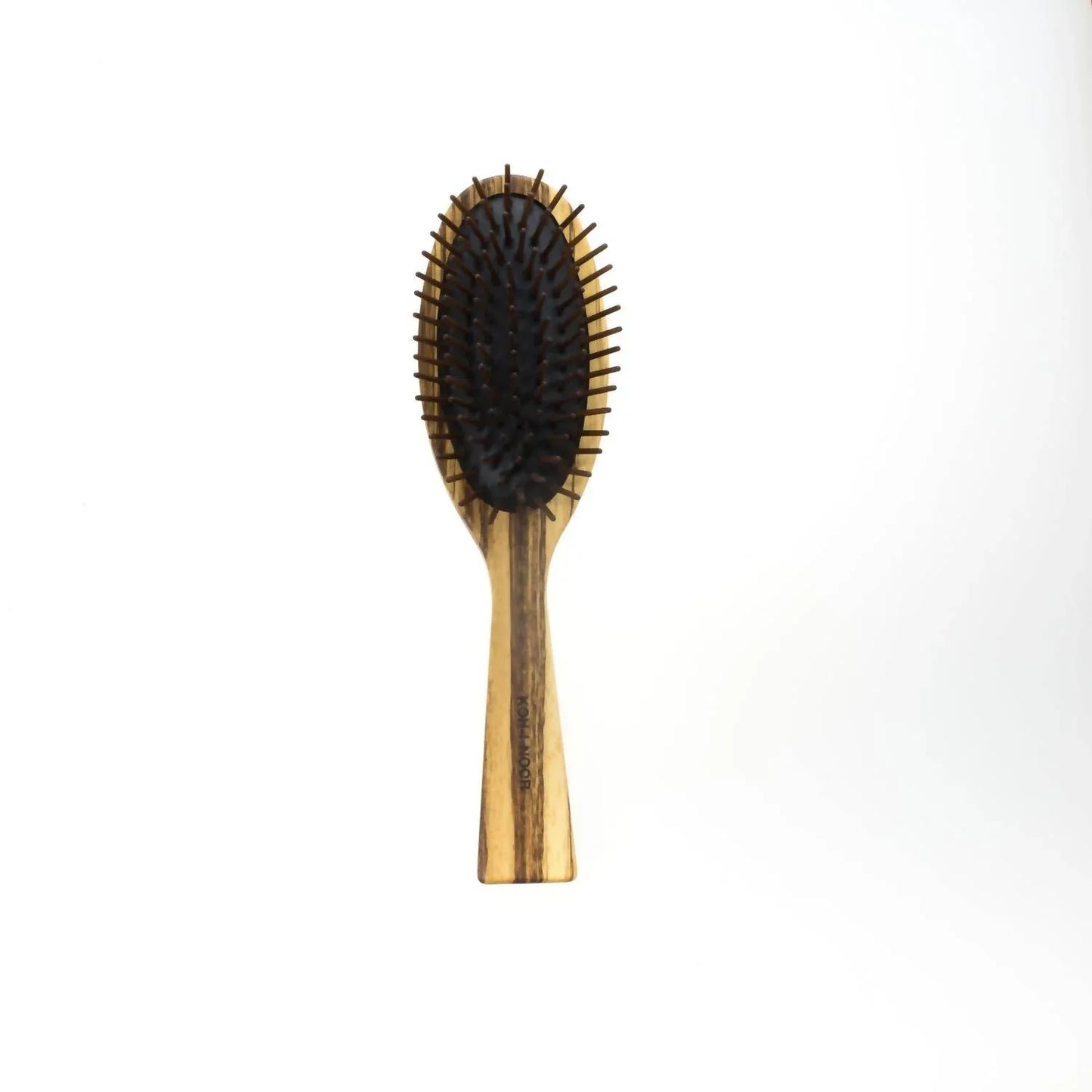 Koh-I-Noor Beauty USA - Women's Zebrano Wood Nylon Pin Hair Brushes - detail view - Rack Hunt