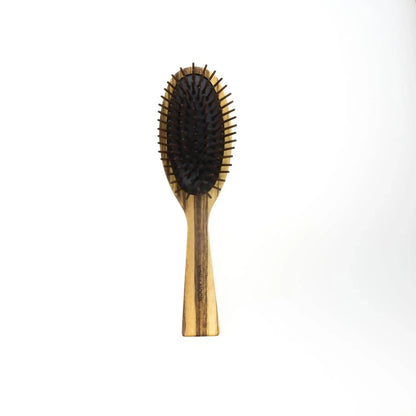 Koh-I-Noor Beauty USA - Women's Zebrano Wood Nylon Pin Hair Brushes - detail view - Rack Hunt