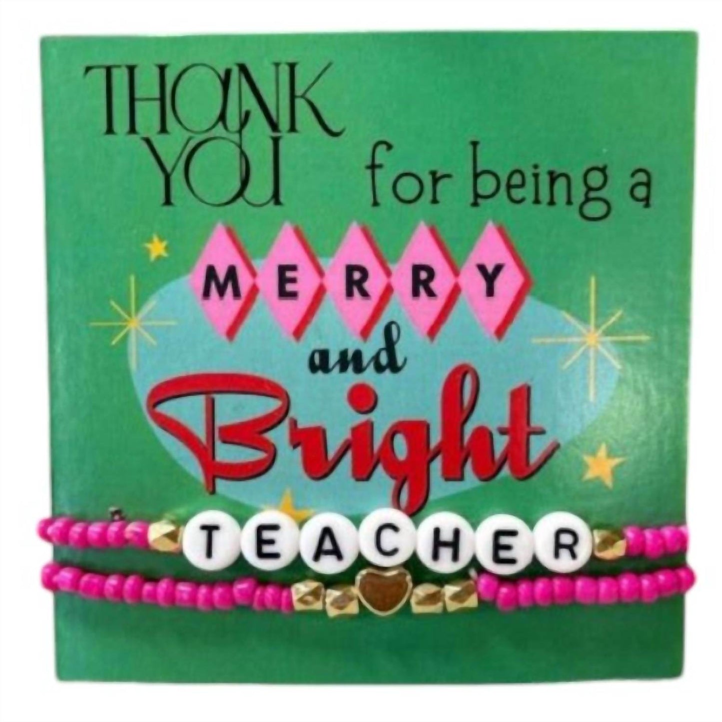 Lasting Impressions - Merry & Bright Teacher Holiday Gift Bracelet - Rack Hunt -