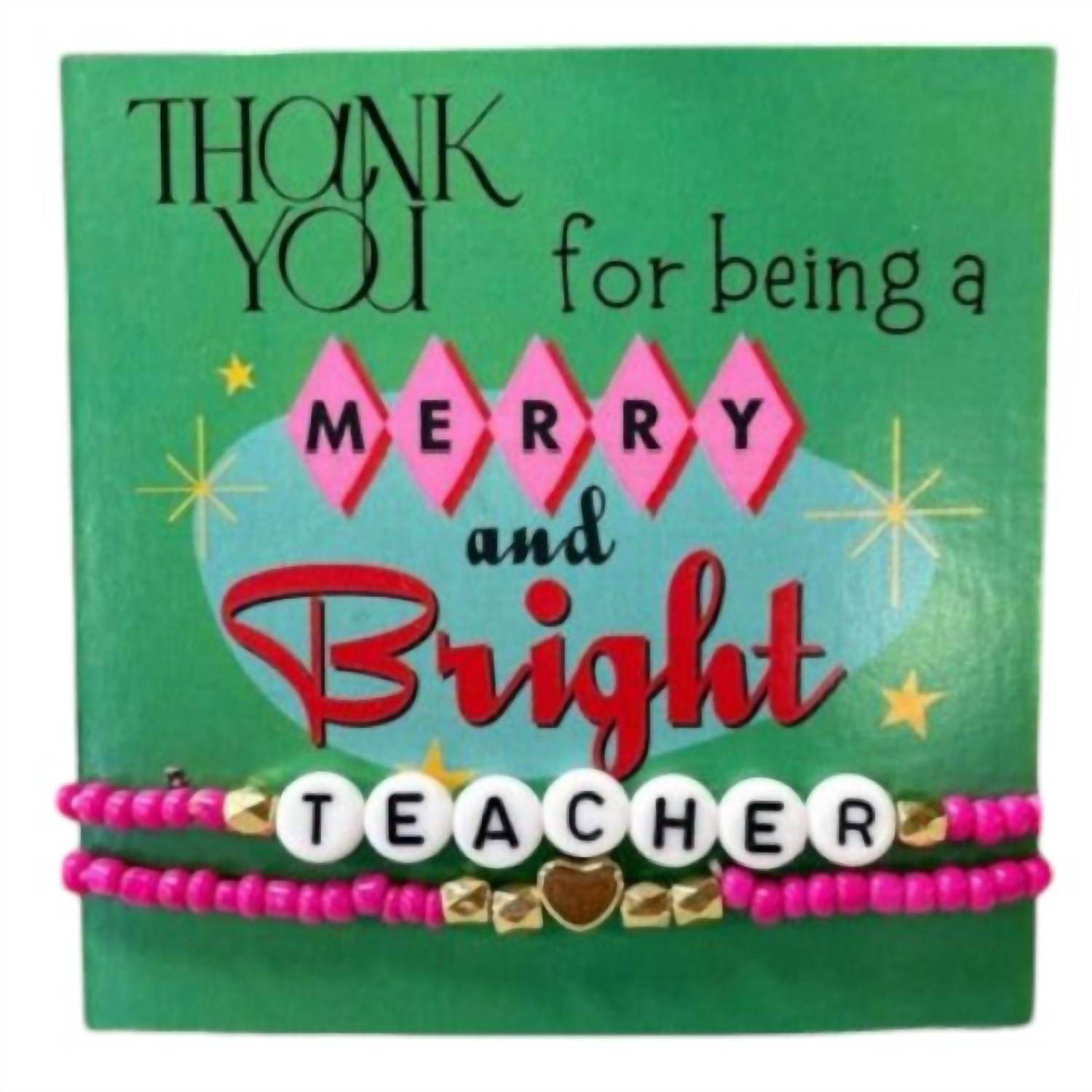 Lasting Impressions - Merry & Bright Teacher Holiday Gift Bracelet - Rack Hunt -
