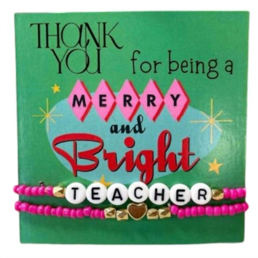 Lasting Impressions - Merry & Bright Teacher Holiday Gift Bracelet - Rack Hunt -
