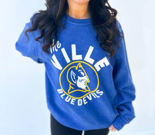 Royce Brand - The Ville Comfy Cord Crewneck Oversized Pullover - Rack Hunt -