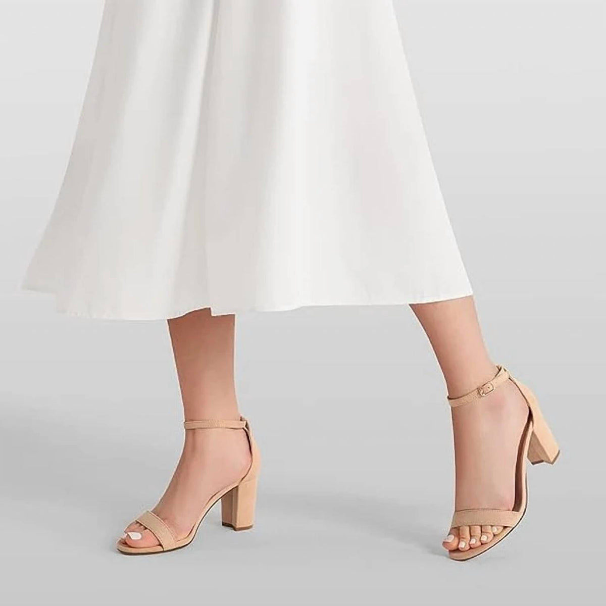 Women's Faux Suede Open Toe Sandals