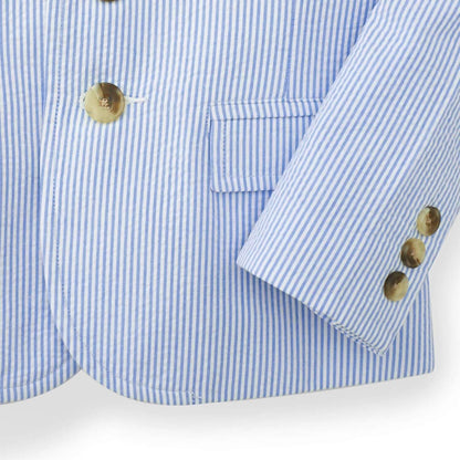 Boy's Organic Seersucker Suit Jacket