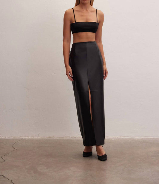 Leather Maxi Skirt