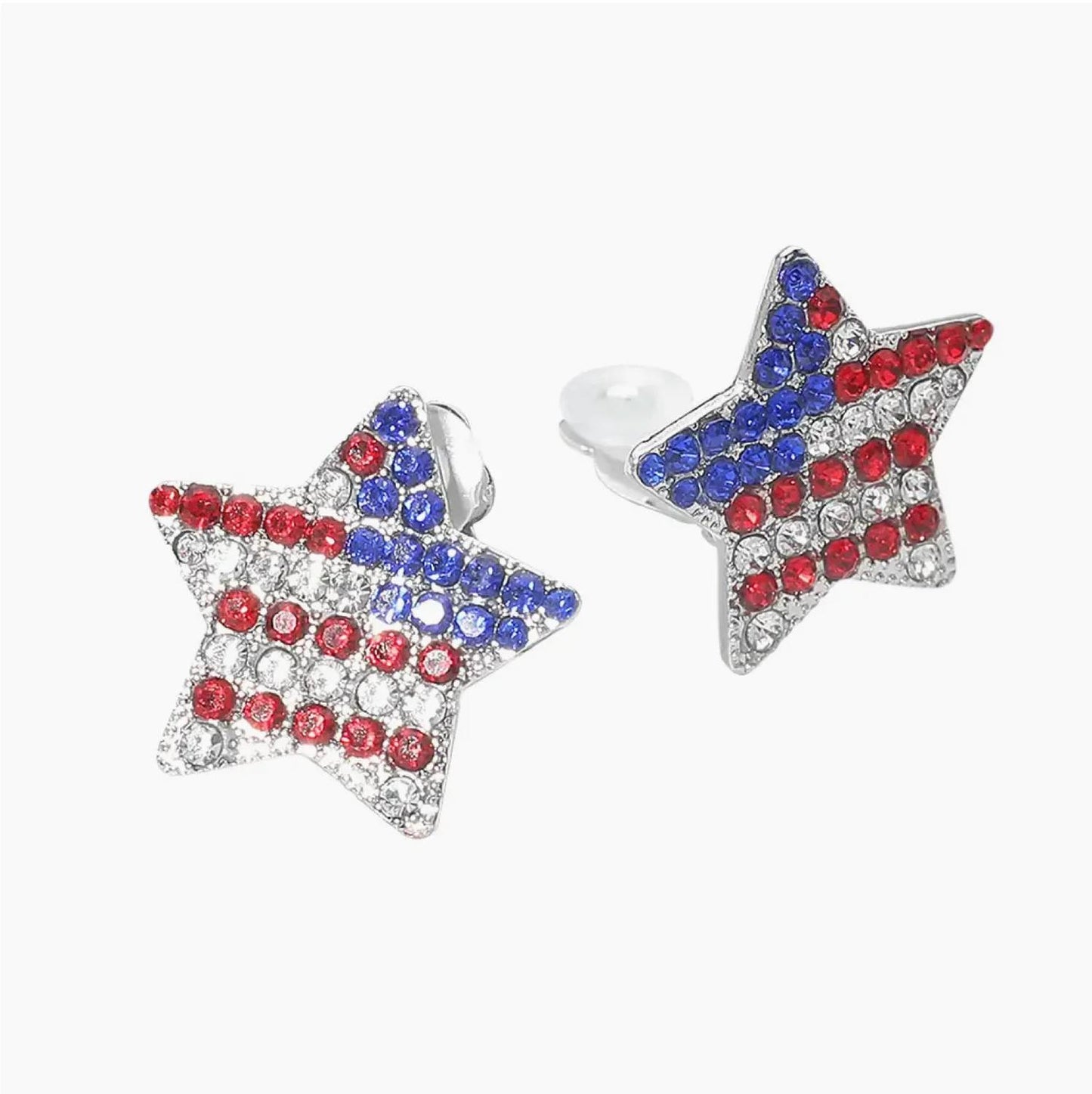 Women's American Star Clip Earrings