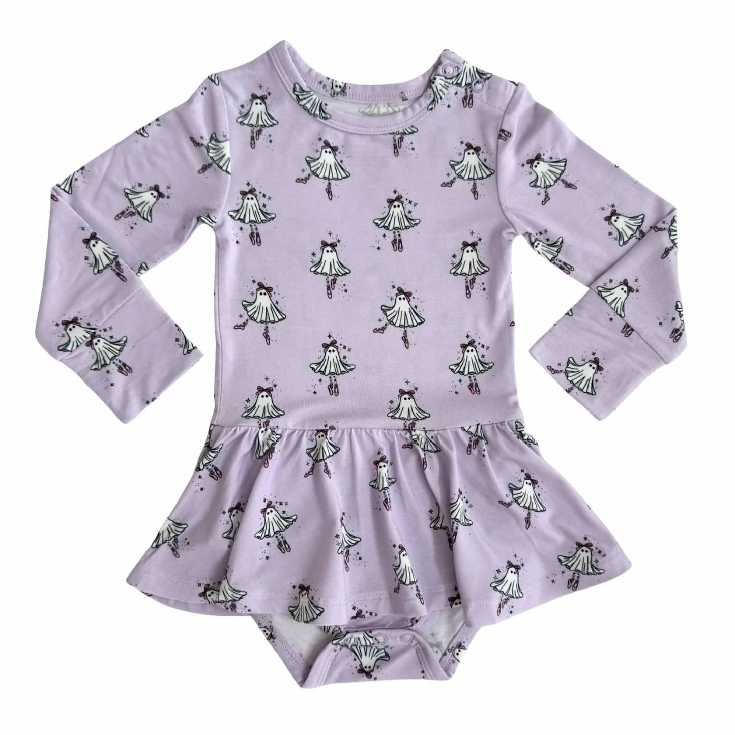 Baby Girls Ballerina Ghost Twirl Bodysuit