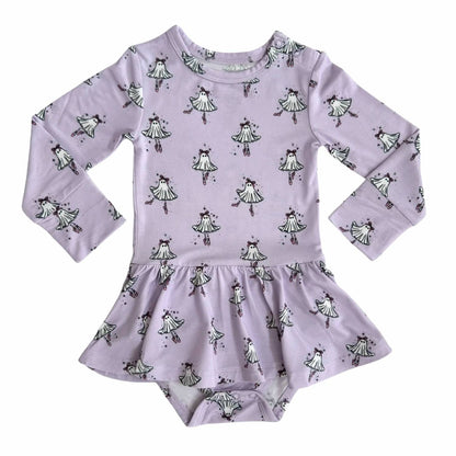 Baby Girls Ballerina Ghost Twirl Bodysuit
