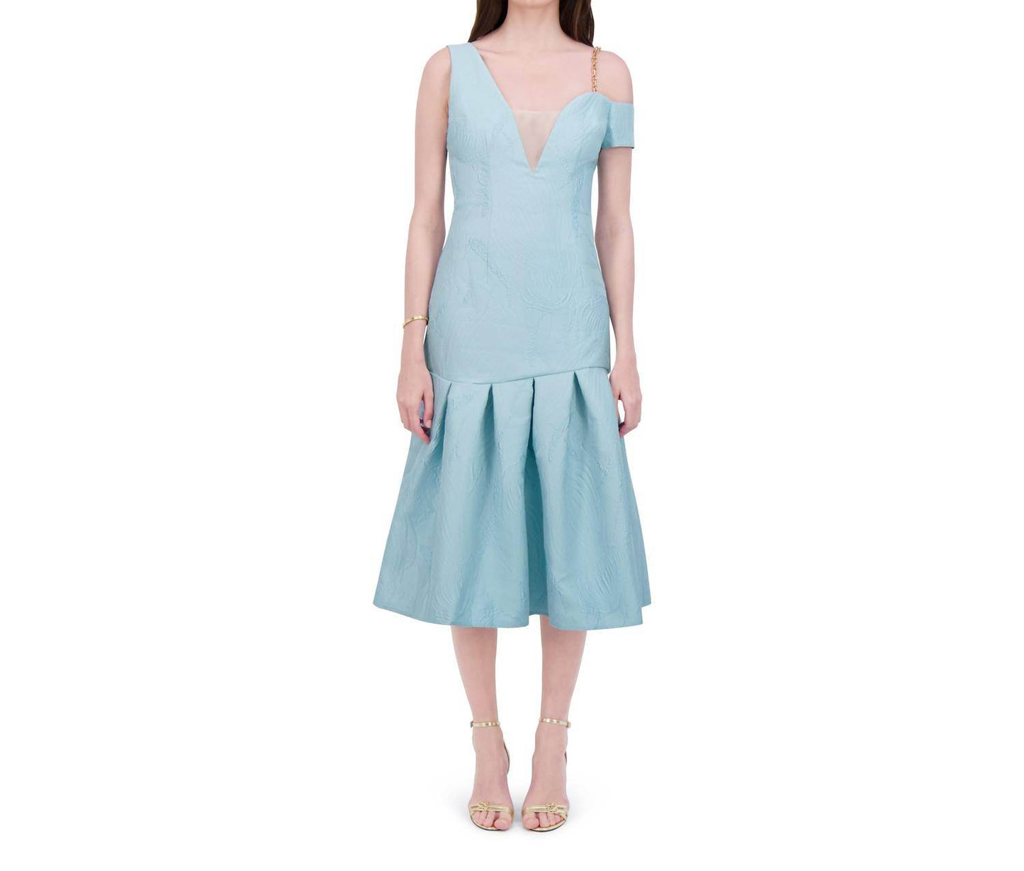 BethelHelena - Tea Garden Off-shoulder V-neck Dress - Rack Hunt -