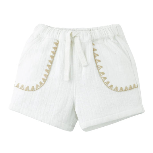 Baby's Marlow Drawstring Shorts With Contrast Stitching