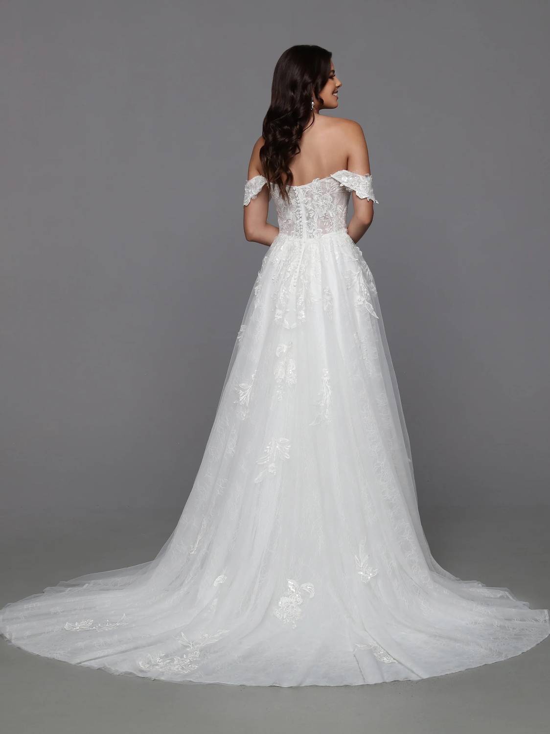 Off-the-shoulder Wedding Dress