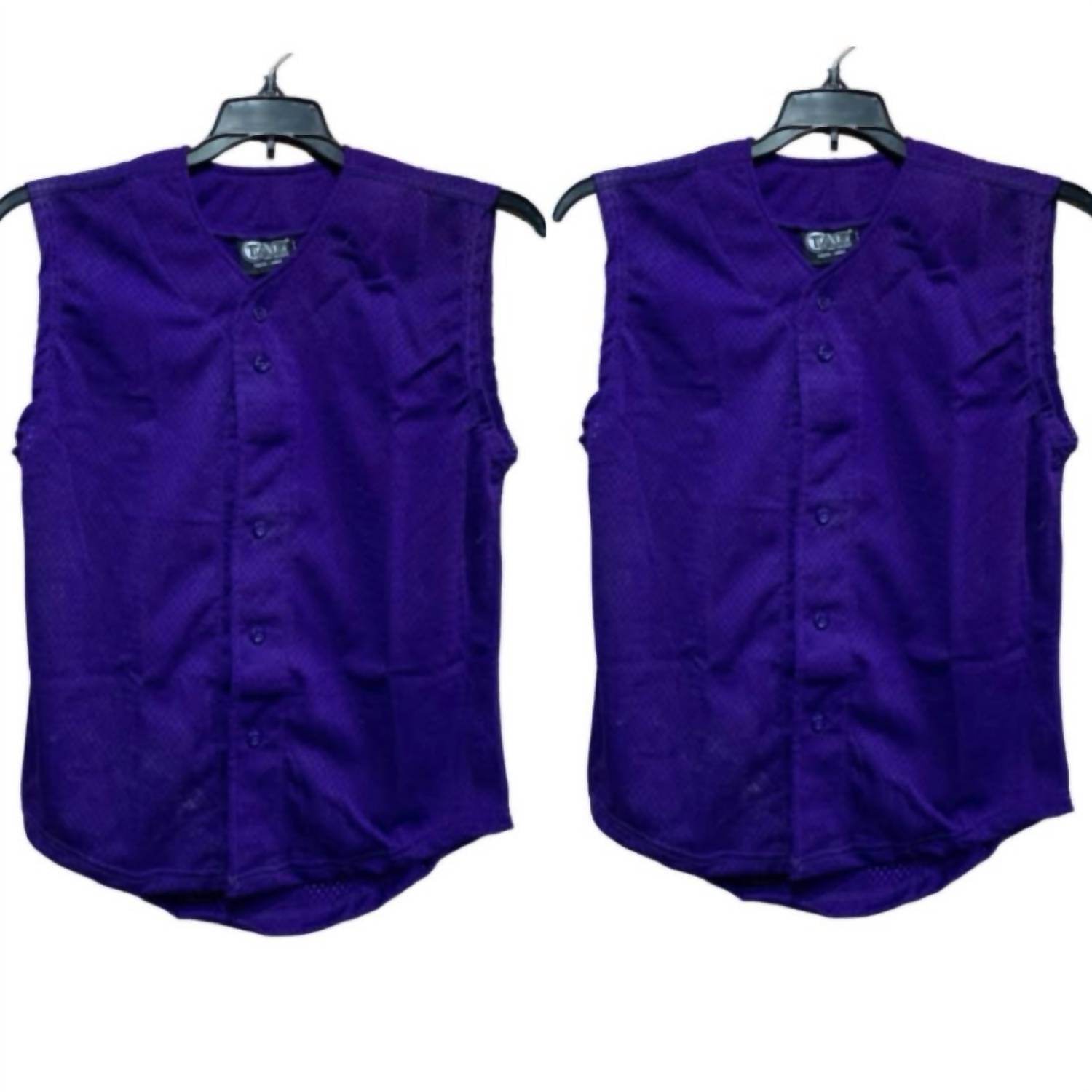 Tag Team - Unisex 2 New Youth Button Down Sports Mesh Jersey Uniform Tank Tops - Rack Hunt