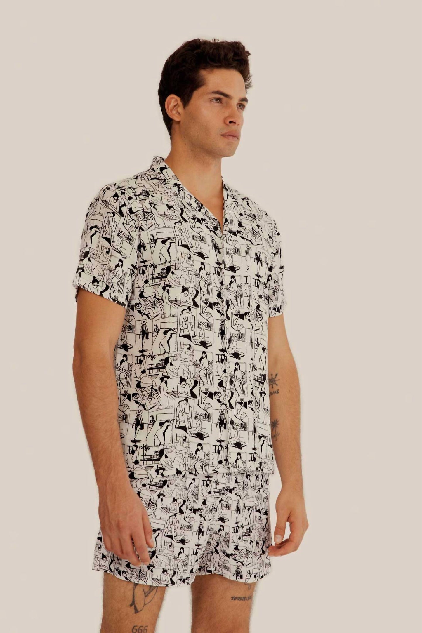 Graphic Print Short Sleeve Shirt