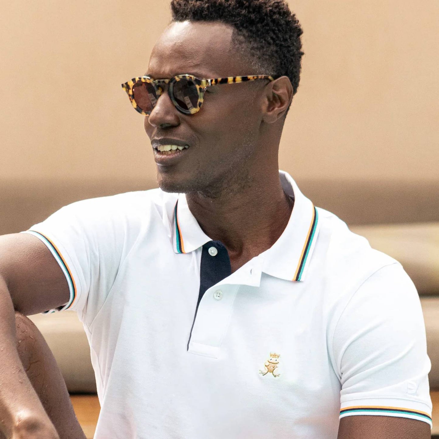 Corsica Frog Slim Fit Polo