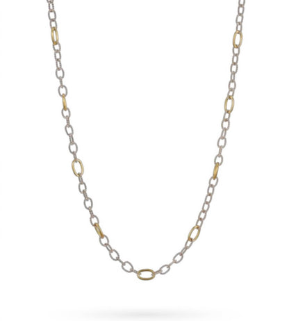 Women's Twisted Link With Brass Rings Chain