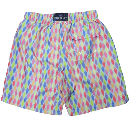 TailorByrd - Abstract Print Swim Trunks - Rack Hunt