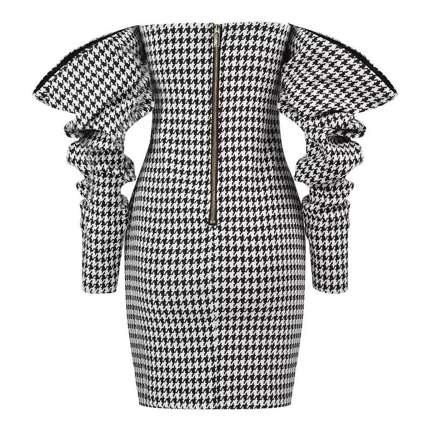 Porshia By Porshia Banks - Privilege Houndstooth Dress - Rack Hunt