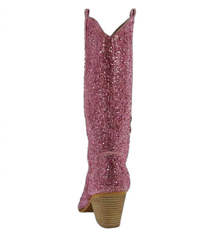 Women's Alice Rhinestone Mid Calf Boots