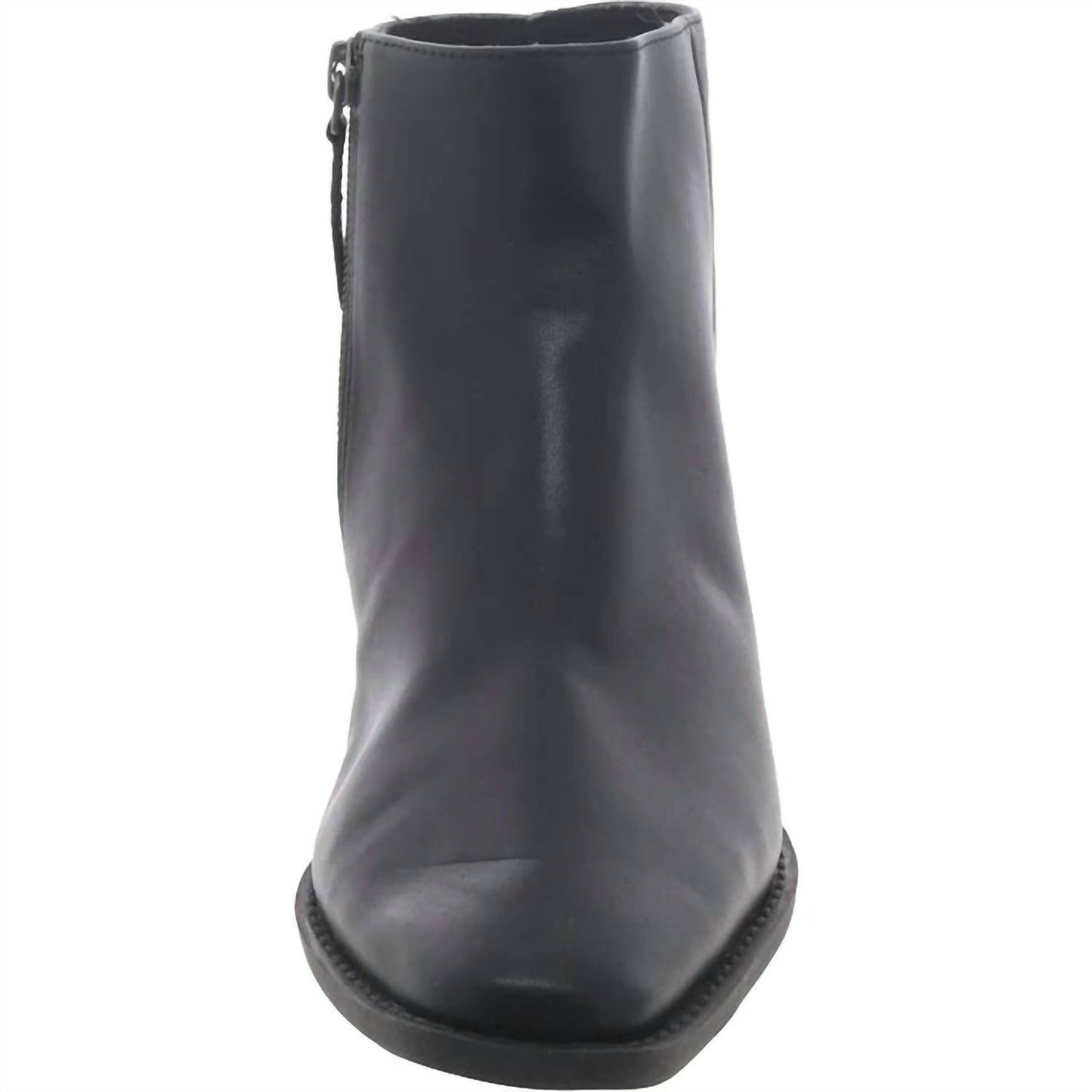 Linea Paolo - Women's Faux Leather Block Heel Ankle Boots - Rack Hunt -