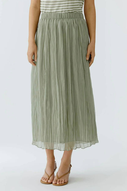 Pleated Maxi Skirt