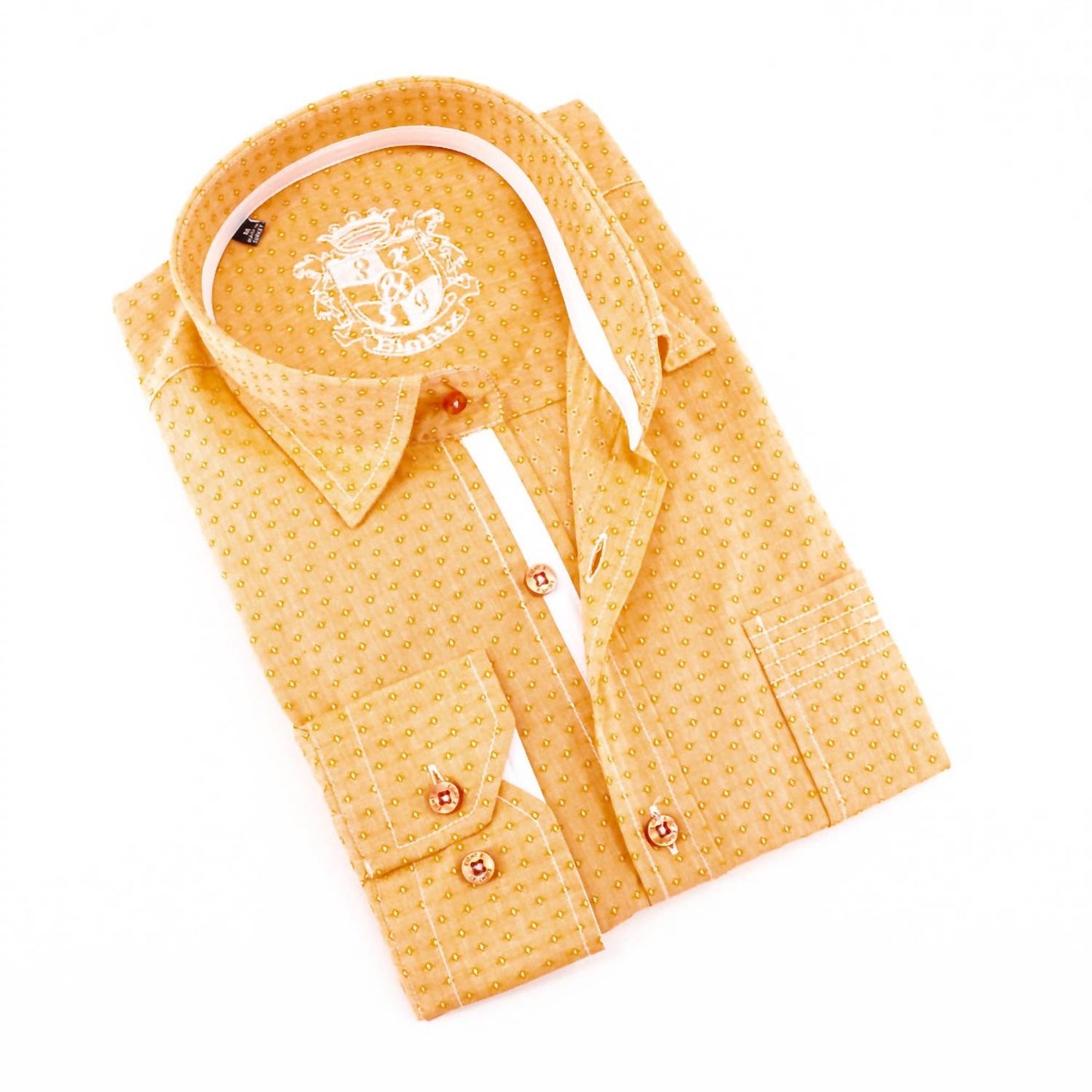 Men's Jacquard Button Down Shirt With Pocket