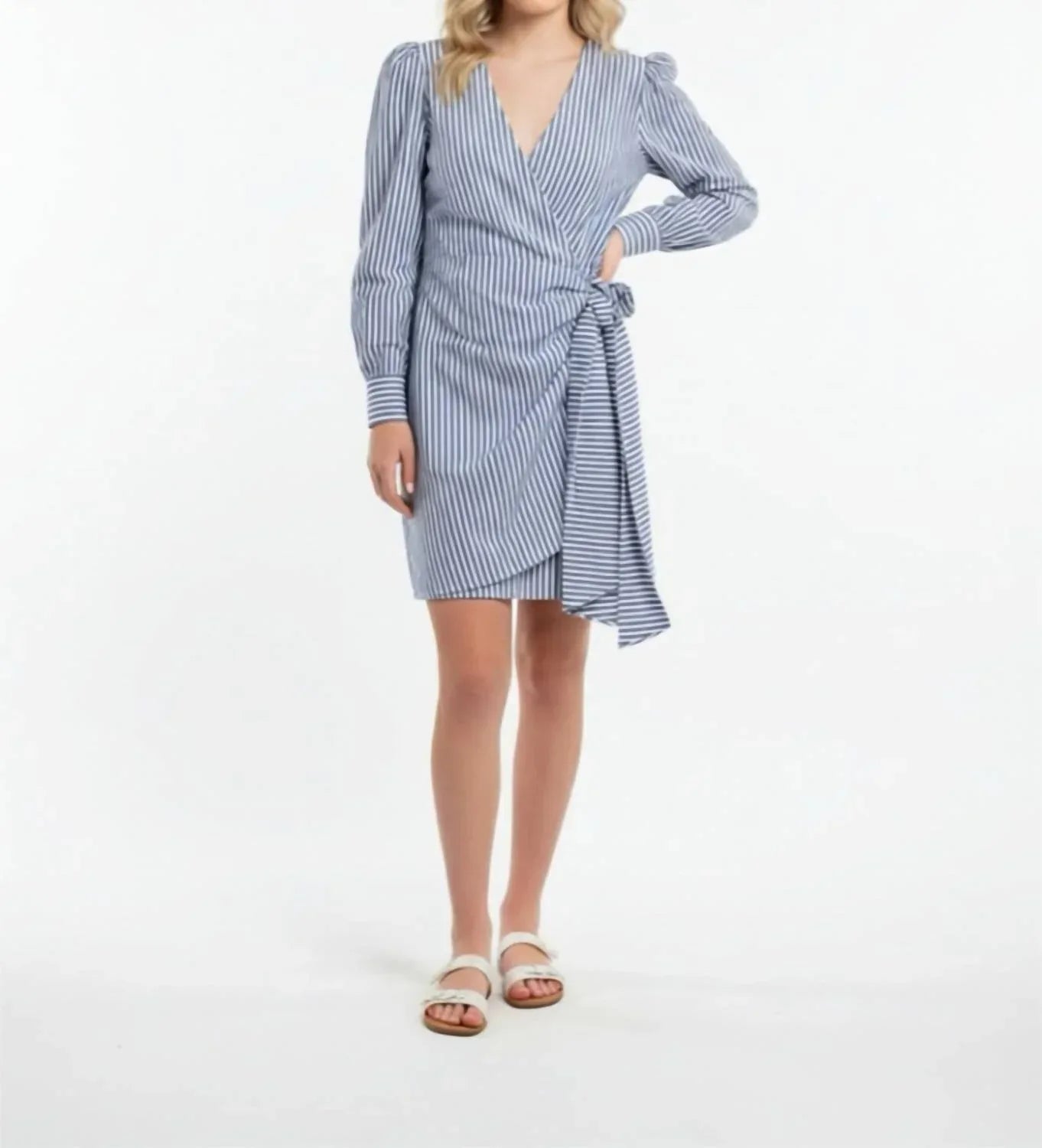 Etcetera - Striped Wrap Dress - Rack Hunt