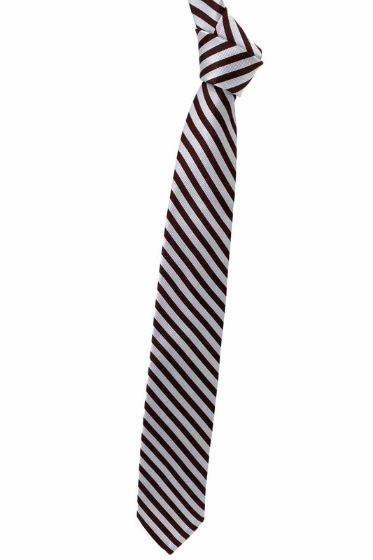 Men's Cricket Stripe Self-lined Woven Silk Tie
