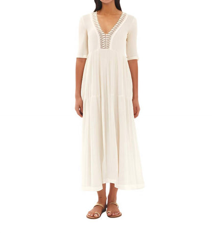 TEXTURED COTTON DRESS