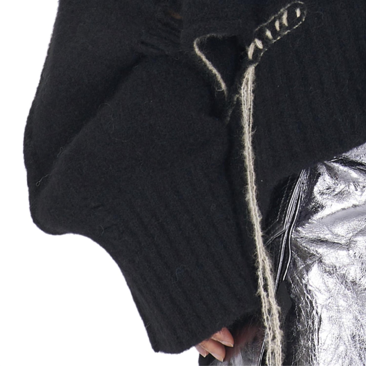 Yak Side Opening V-neck Sweater