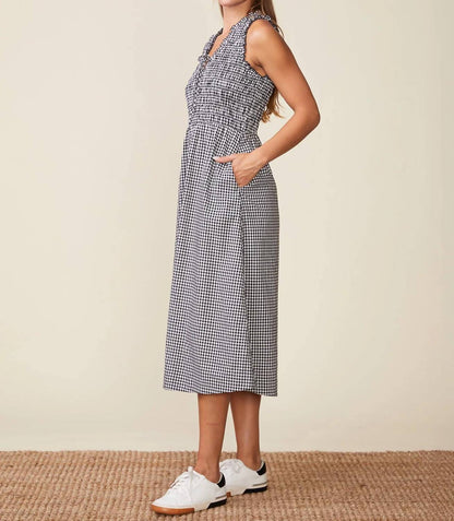 Smocked Top Gingham Dress