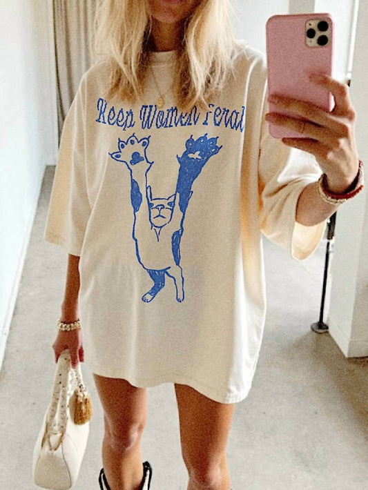 We The Babes - Women's Keep Women Feral Top - Rack Hunt