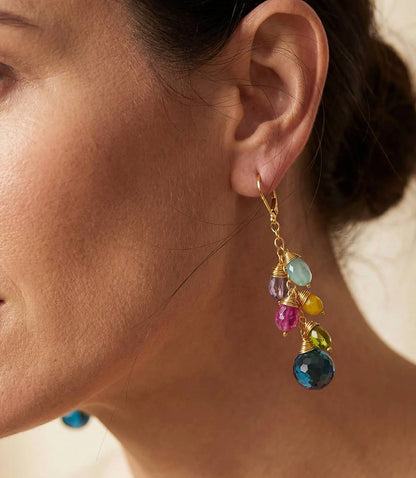Women's Gemstone Dangle Earrings