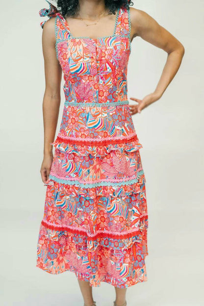 Tropical Trapeze Naomi Dress