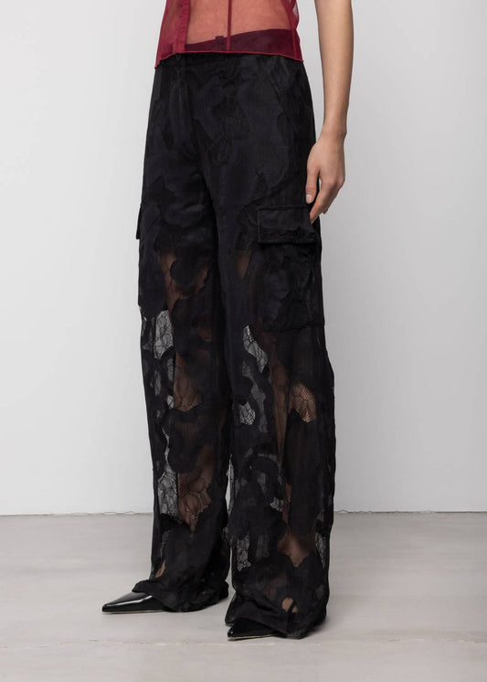 Lace Cargo Trousers