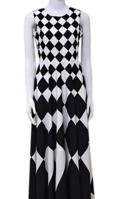 Women's Harlequin Maxi Dress