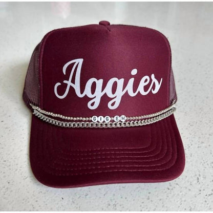 Women's Aggies Glam Trucker Cap